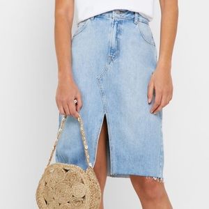 Topshop demin skirt NWT